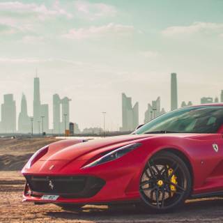 Ferrari 812 phone wallpaper