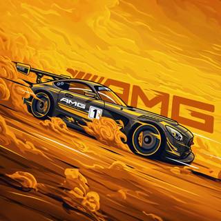 Race car iPhone wallpaper