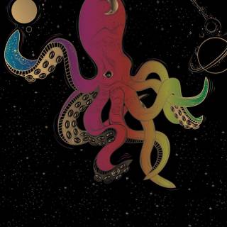 Octopus phone wallpaper