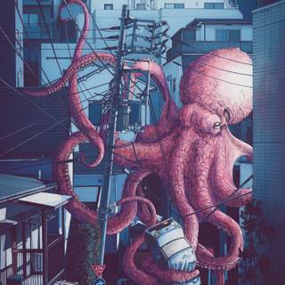 Octopus phone wallpaper