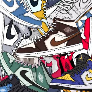 iPhone sneakers wallpaper