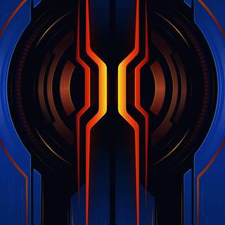 Blue gaming phone wallpaper