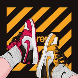 iPhone sneakers wallpaper