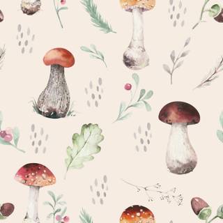 Mushrooms phone wallpaper