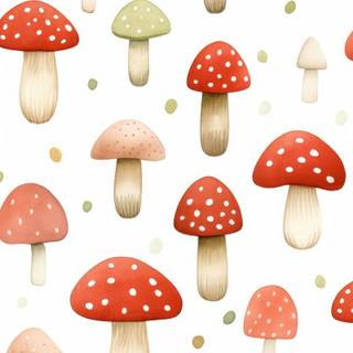 Mushrooms phone wallpaper