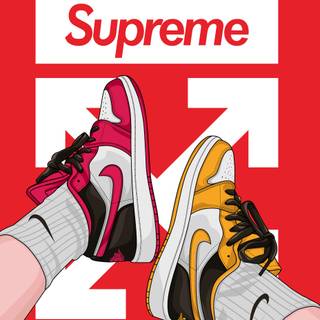iPhone sneakers wallpaper