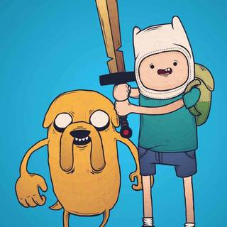 Finn and Jake iPhone wallpaper