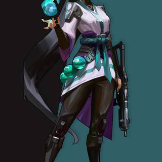 Valorant Sage phone wallpaper