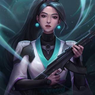 Valorant Sage phone wallpaper