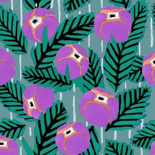 Purple flower iPhone wallpaper