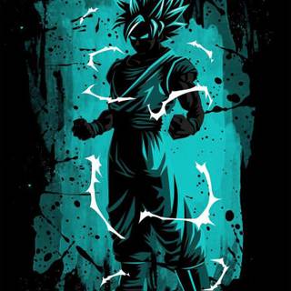 Goku powering up wallpaper