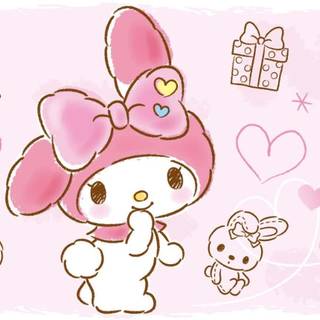 My Melody and Hello Kitty wallpaper