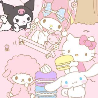 My Melody and Hello Kitty wallpaper
