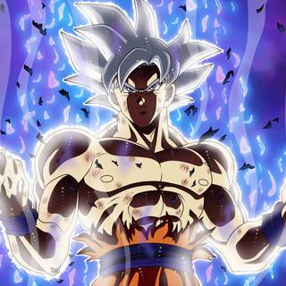 Goku powering up wallpaper