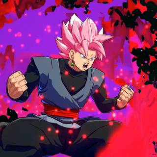 Goku powering up wallpaper