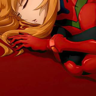 Asuka Evangelion 4k phone wallpaper