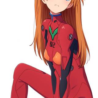 Asuka Evangelion 4k phone wallpaper