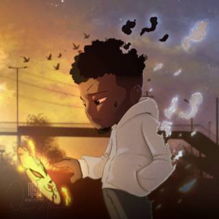 Anime boy cool 3000x3000 wallpaper