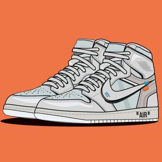 All white Nike Forces wallpaper