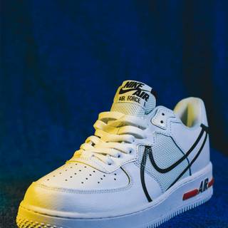 All white Nike Forces wallpaper