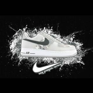 All white Nike Forces wallpaper