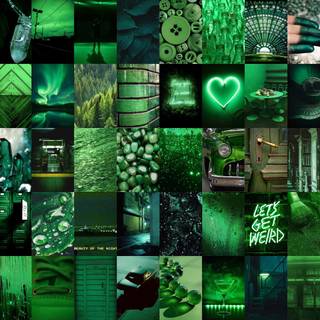 Neon green aesthetic laptop wallpaper