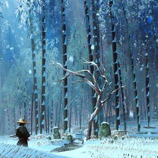 Blue Eye Samurai 4k wallpaper