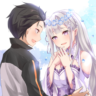 Subaru x Emilia wallpaper