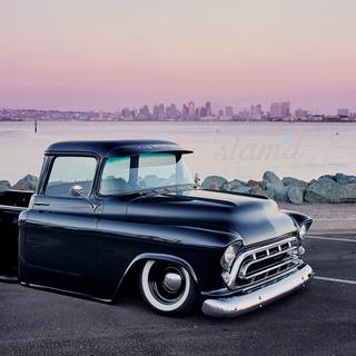 Classic truck computer wallpaper