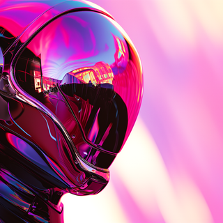 Aesthetic astronaut desktop wallpaper