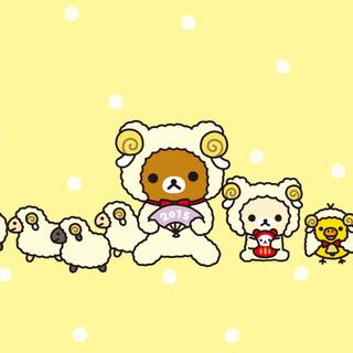 Winter Rilakkuma wallpaper