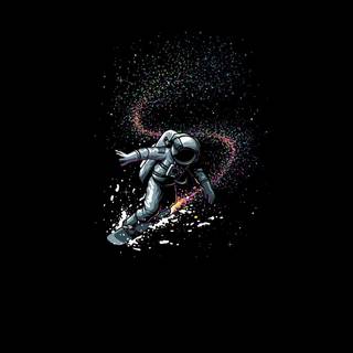 Aesthetic astronaut desktop wallpaper