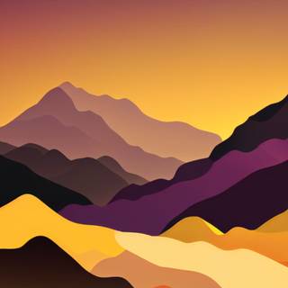 Minimalist retina iPad mountain wallpaper
