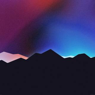 Minimalist retina iPad mountain wallpaper