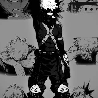Black Bakugo wallpaper