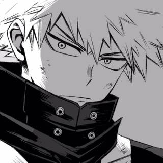 Black Bakugo wallpaper