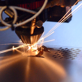 Laser cutting wallpaper