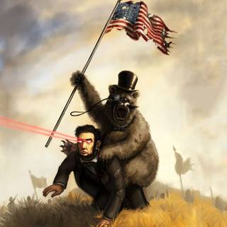 Laser eyes wallpaper