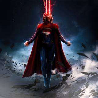 Laser eyes wallpaper