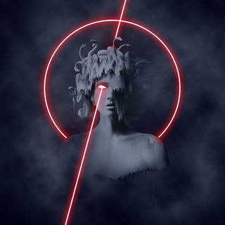 Laser eyes wallpaper