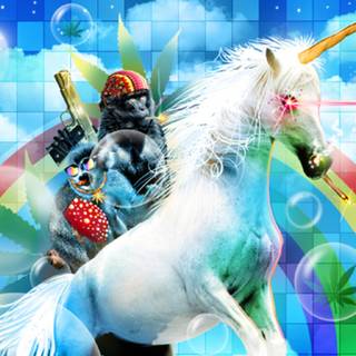 Laser eyes wallpaper