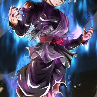 Black Goku mobile wallpaper