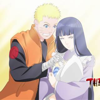 Kid Naruto and Hinata wallpaper