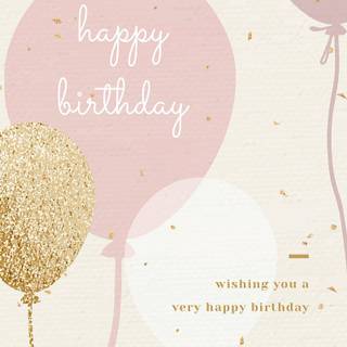 Gold birthday wallpaper