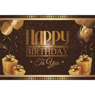 Gold birthday wallpaper