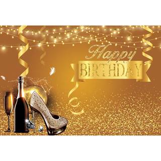 Gold birthday wallpaper