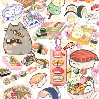 Sushi Kawaii wallpaper