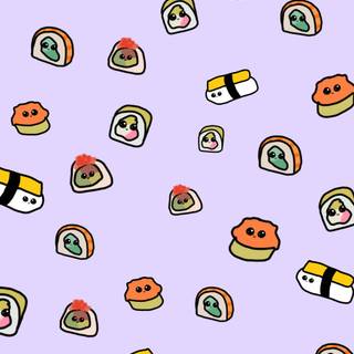 Sushi Kawaii wallpaper