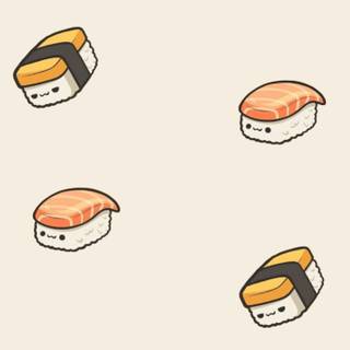 Sushi Kawaii wallpaper