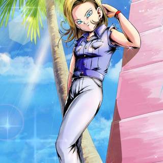 Android 18 DBZ wallpaper
